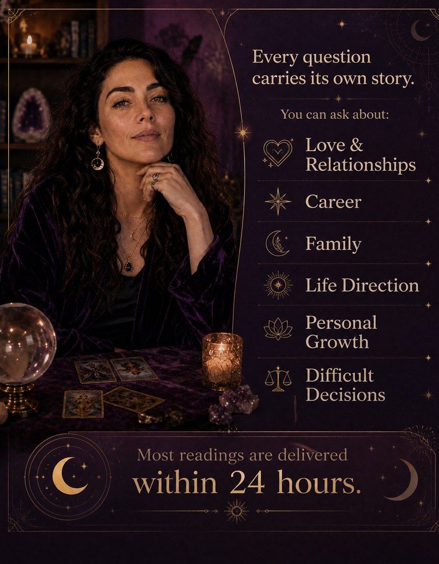 Every question carries its own story — love, career, family, life direction, personal growth, difficult decisions